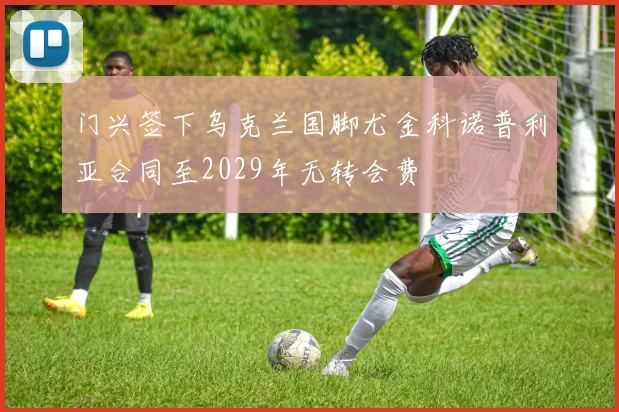 门兴签下乌克兰国脚尤金科诺普利亚合同至2029年无转会费